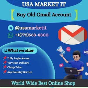 Buy Old Gmail Account in the USA with high trust scores. Instant access, fully verified, and secure service from USAMARKETIT.