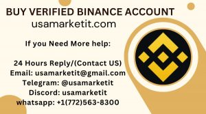 Buy Verified Binance Account in the USA for secure crypto trading. Fast delivery, fully verified, and reliable service from USAMARKETIT.