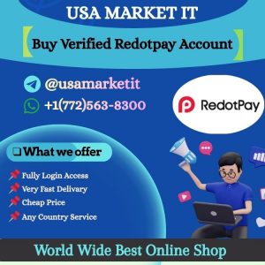Buy Verified Redotpay Account in the USA with full access and instant delivery. Secure, reliable service for digital payments at USAMARKETIT.