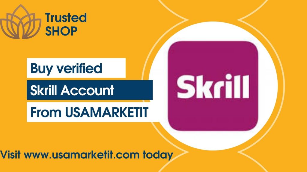 Buy Verified Skrill Account in the USA with full access and fast delivery. Secure transactions and trusted digital payment service from USAMARKETIT.
