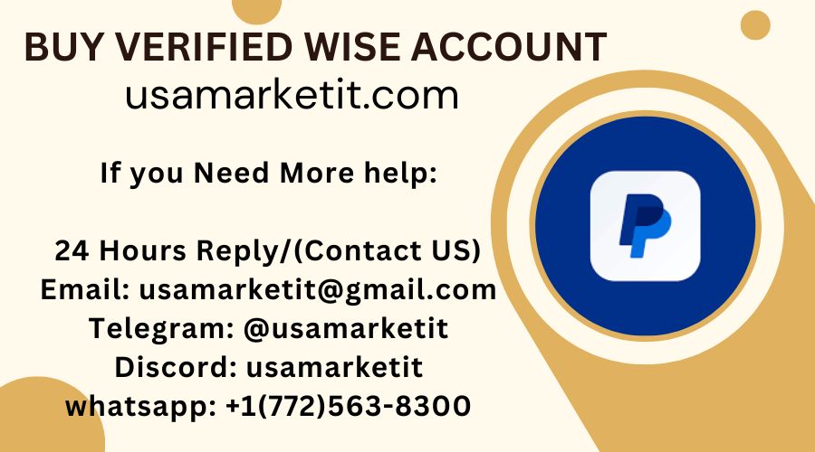Buy Verified Wise Account in the USA for secure money transfers. Fast delivery, fully verified, and trusted service from USAMARKETIT